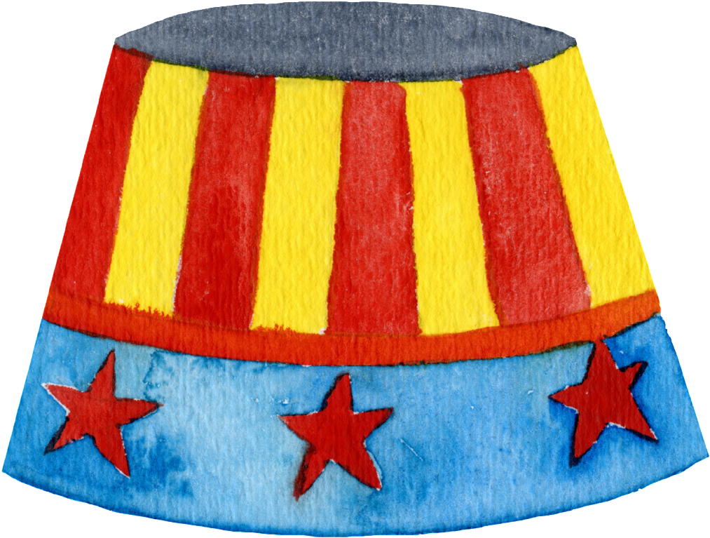 Circus Tent Skirt Illustration