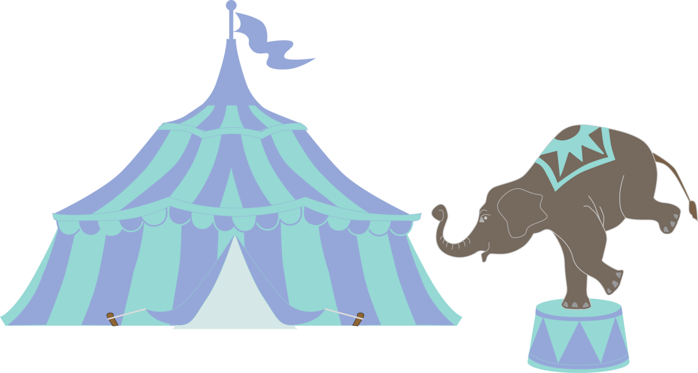 Circus Tentand Performing Elephant