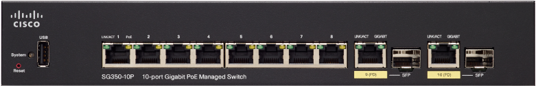Cisco10 Port Gigabit Po E Managed Switch