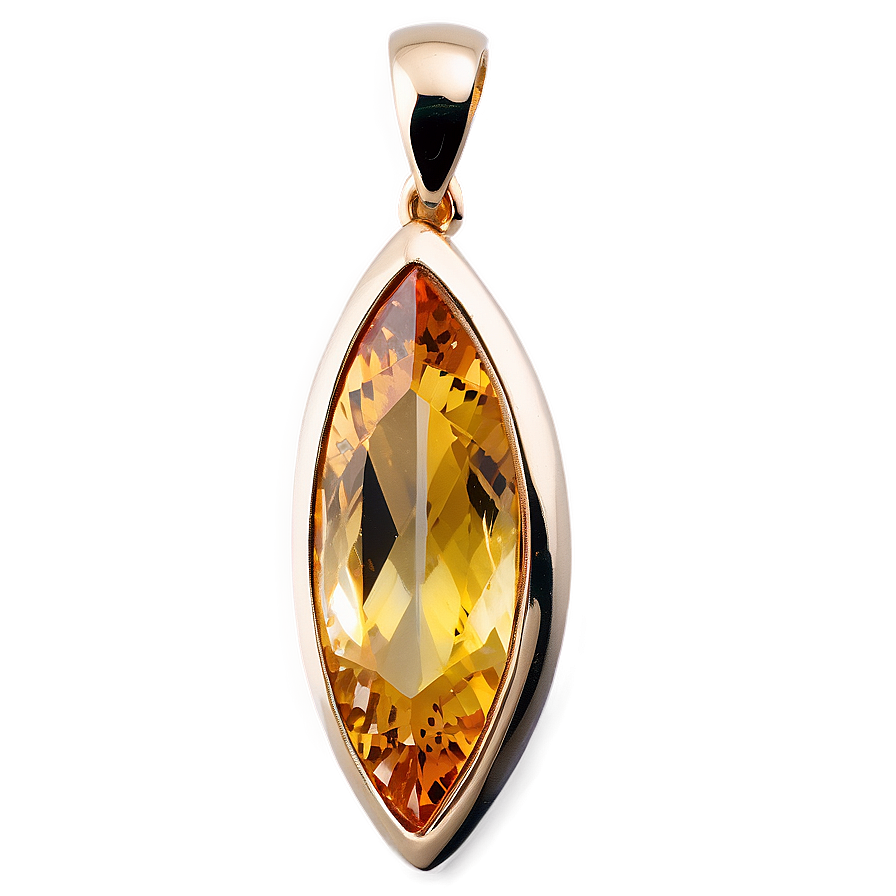 Citrine Pendant Stone Png Whw