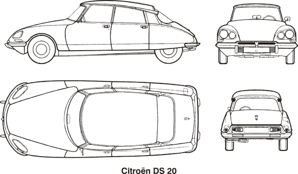 Citroen D S20 Blueprint