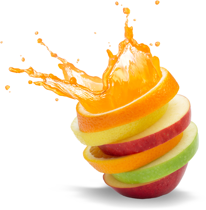 Citrus Fruit Splash Juice Concept