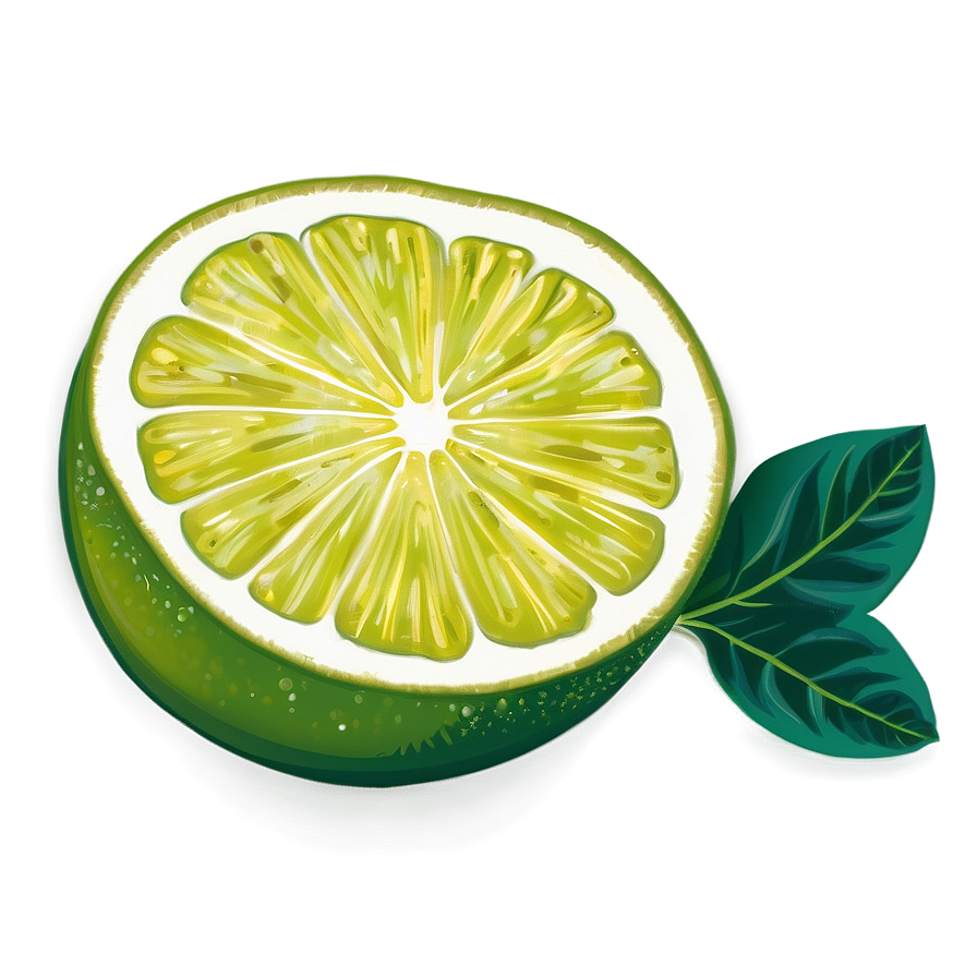 Citrus Lime Slice Png Ruu93