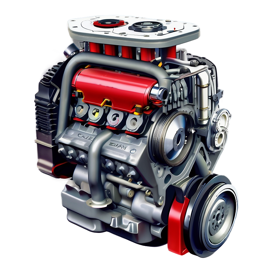 City Car Engine Cutaway Png Biu