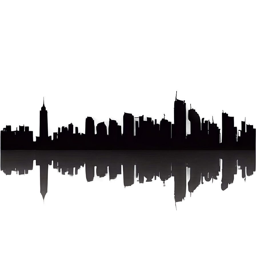 City Skyline Silhouette Png Fok