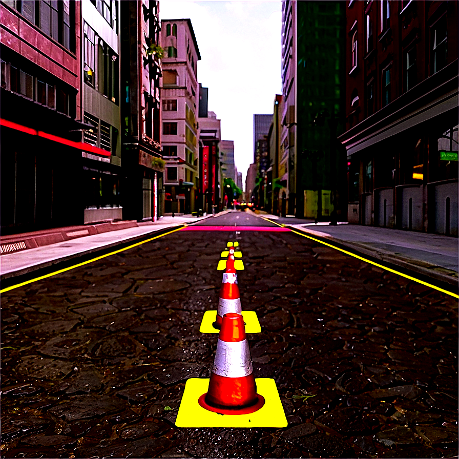 City Street With Potholes Png Ftt