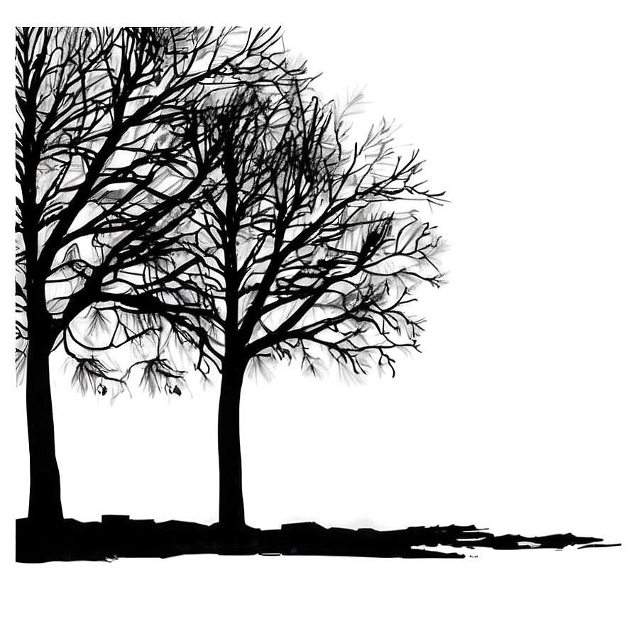 Cityscape Tree Silhouette Png 46