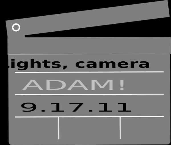 Clapperboard Graphic Adam091711