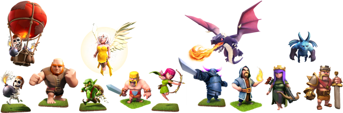 Clashof Clans Characters Lineup