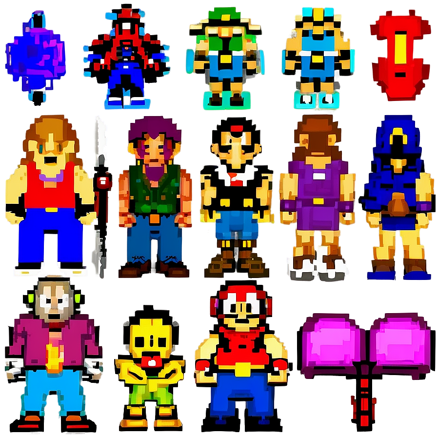 Classic 16 Bit Characters Png Ypo60