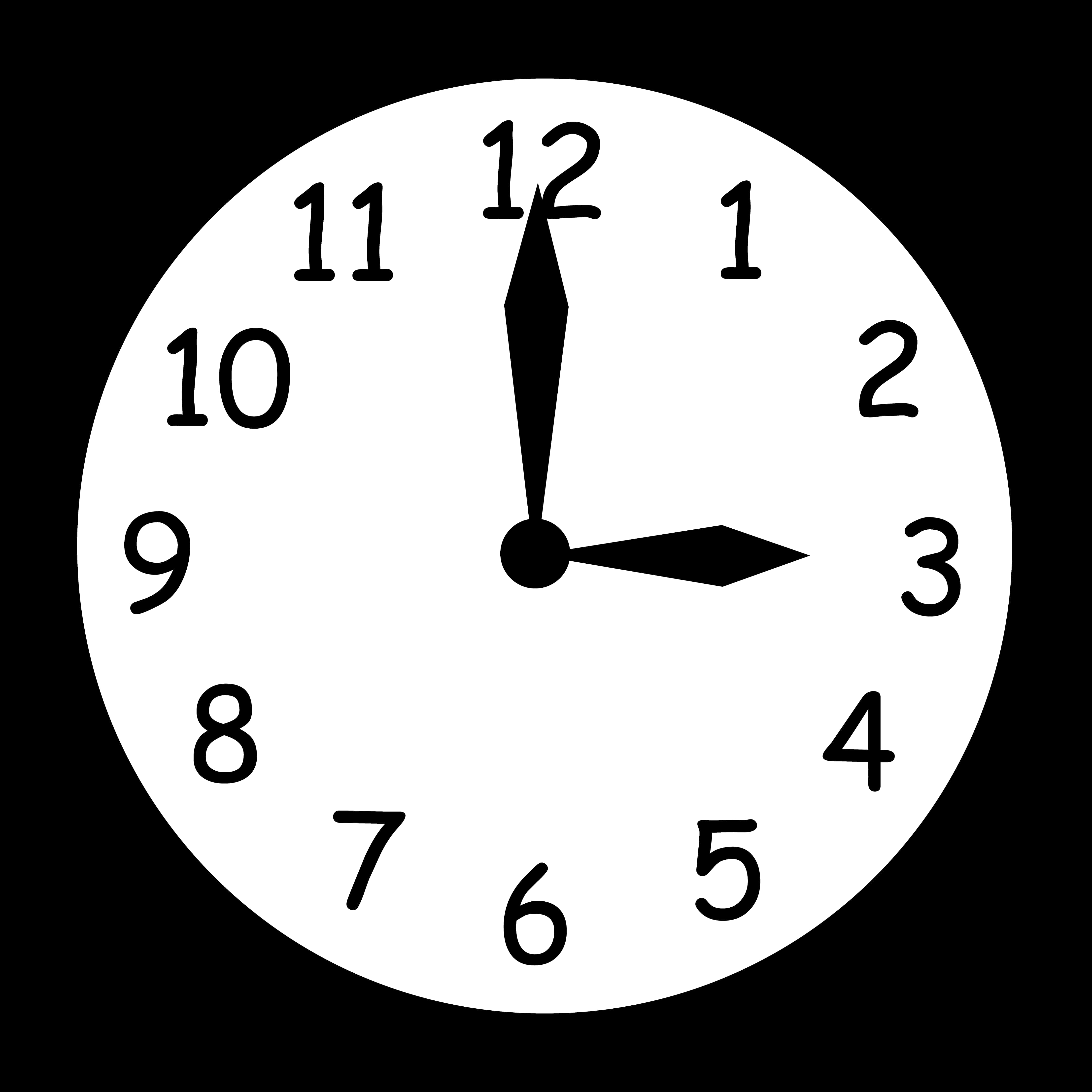 Classic Analog Clock Face