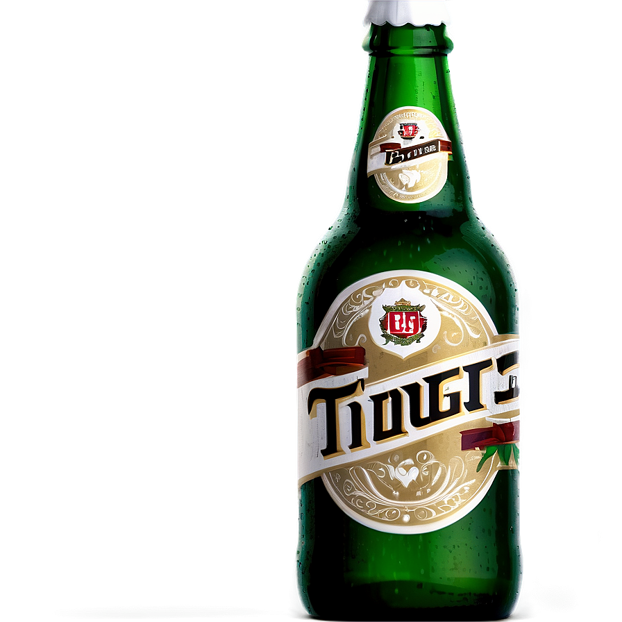 Classic Beer Bottle Design Png Tme89