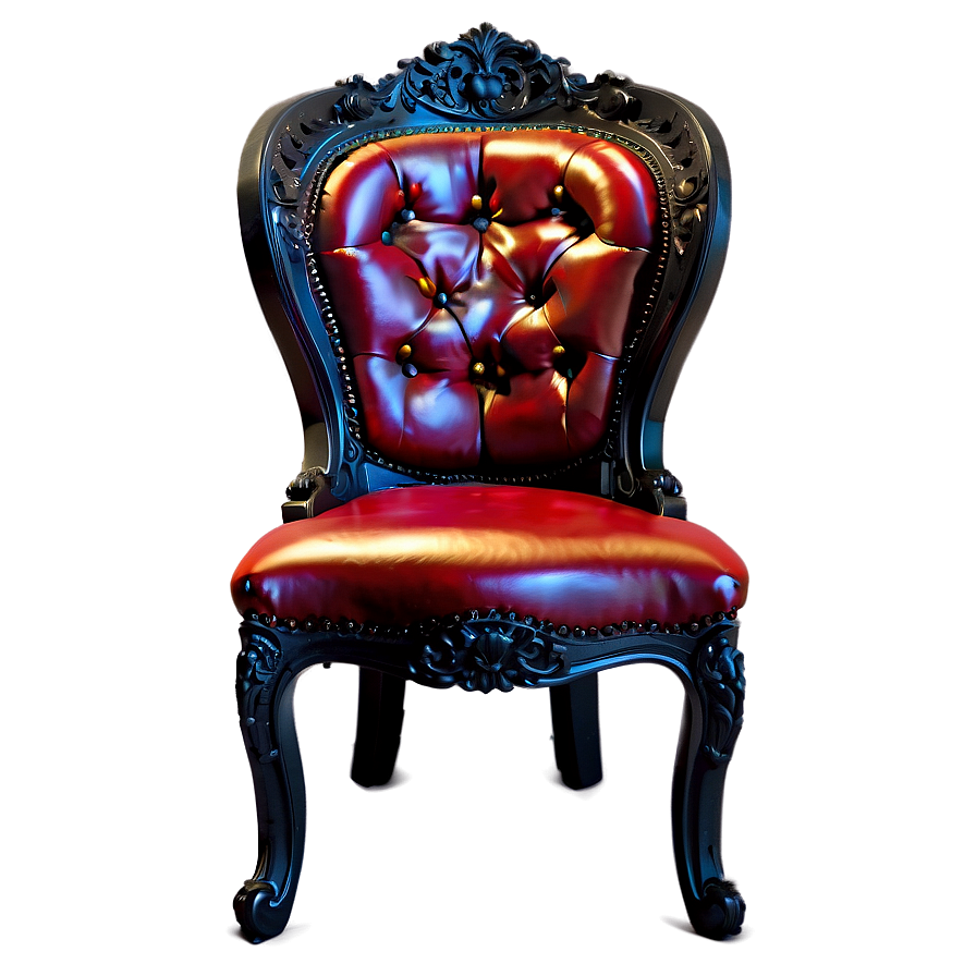 Classic Black Chair Png 06282024