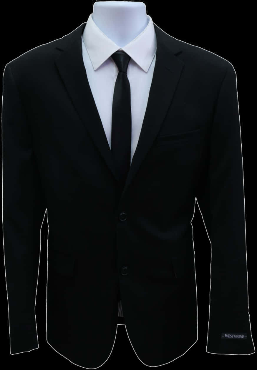 Classic Black Suit White Shirt