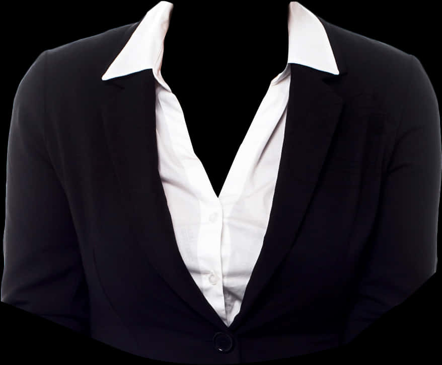 Classic Black Suit White Shirt