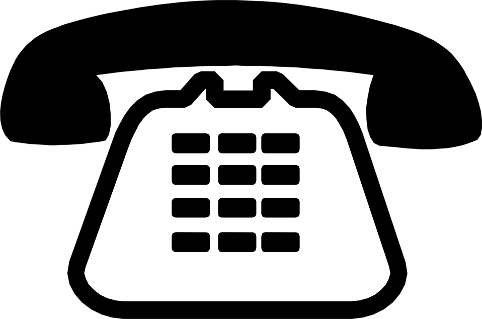 Classic Black Telephone Icon