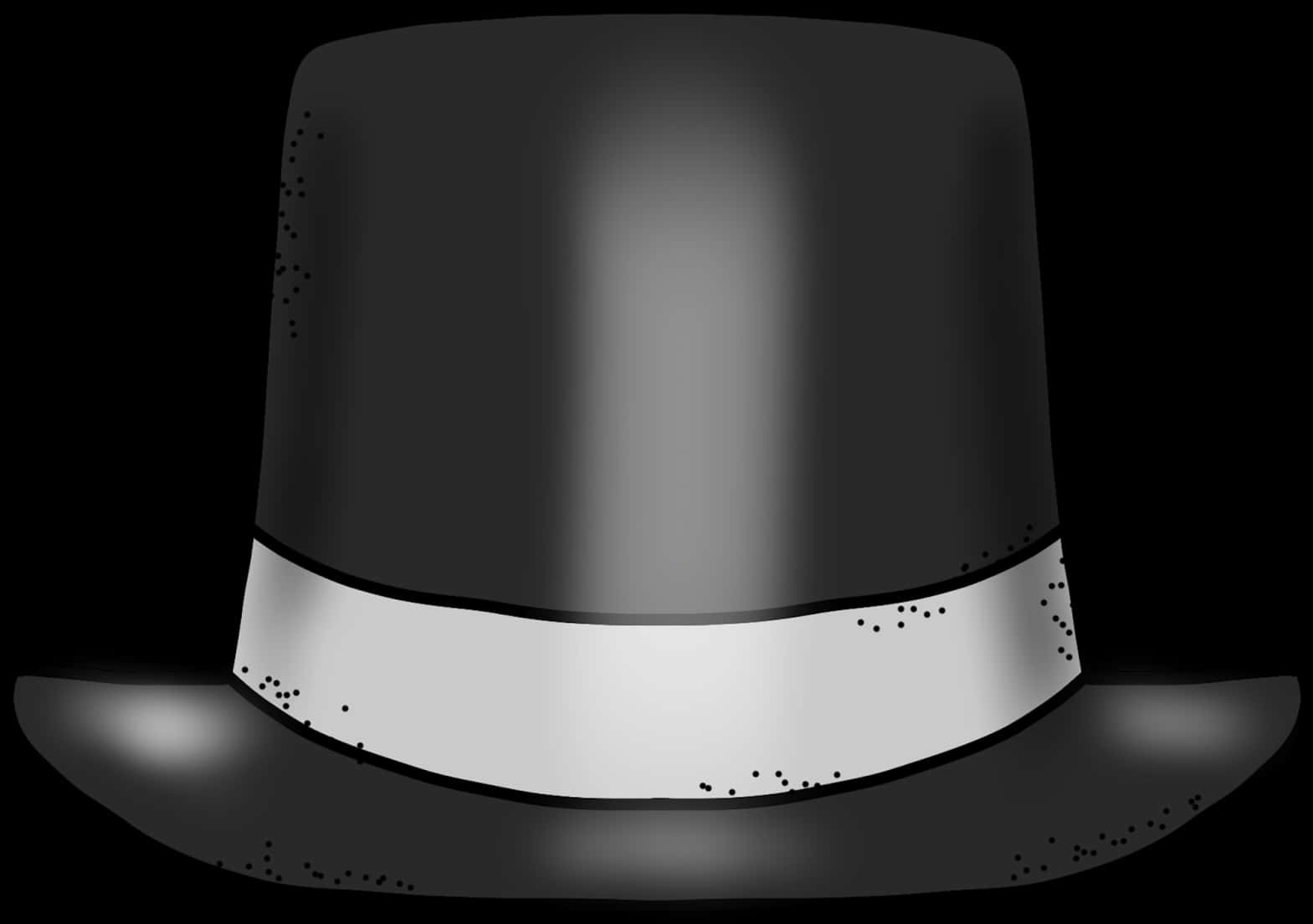 Classic Black Top Hat Illustration