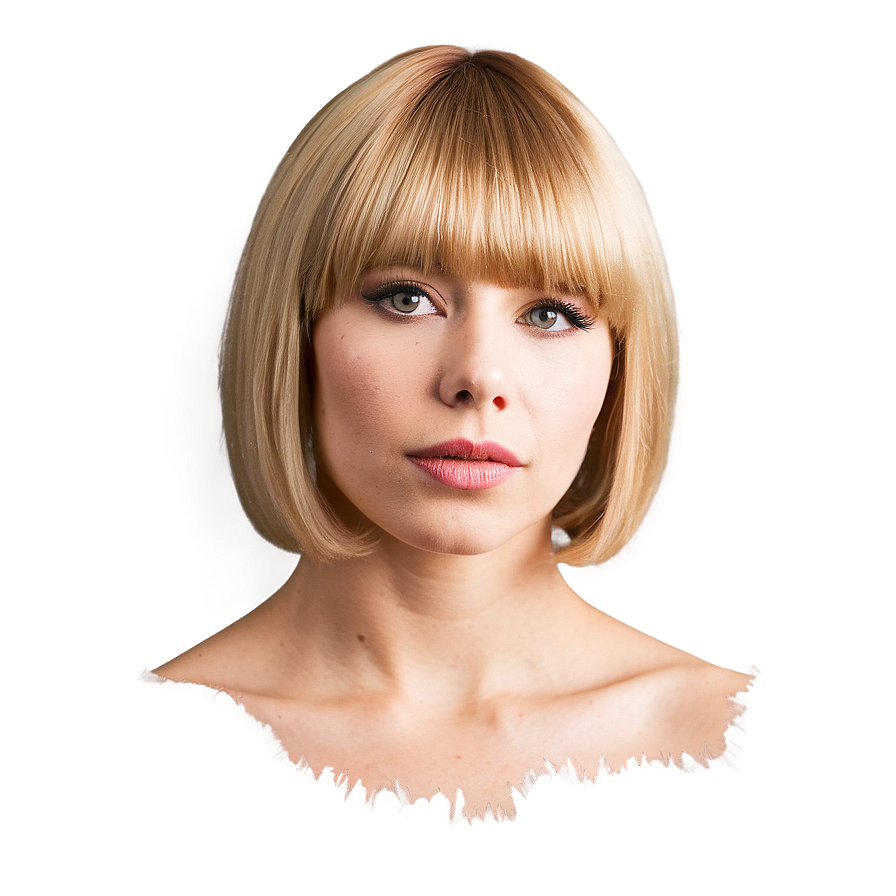 Classic Blonde Bangs Png 28