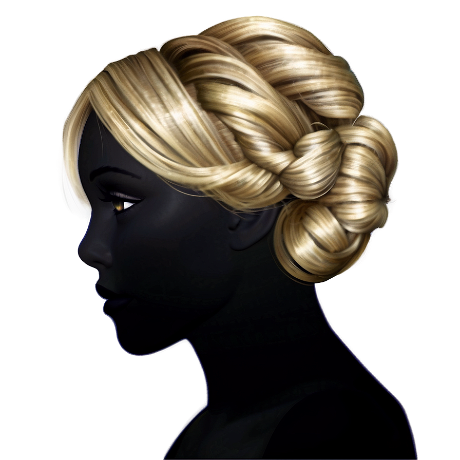 Classic Blonde Updo Png Ies