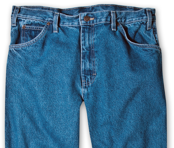 Classic Blue Jeans Front View