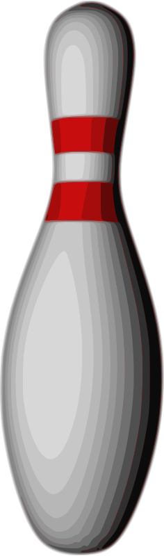 Classic Bowling Pin Graphic