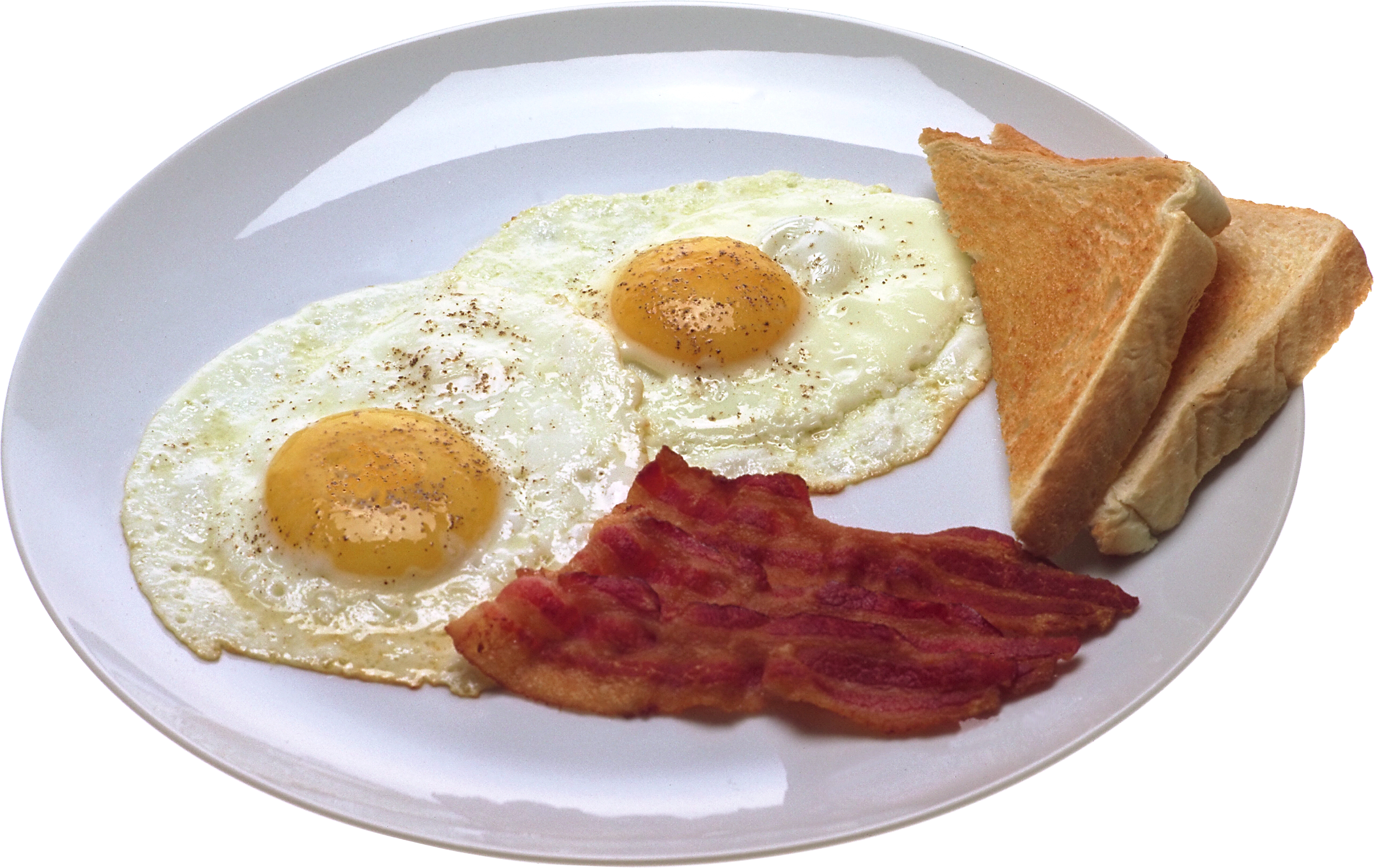 Classic Breakfast Platewith Eggs Bacon Toast