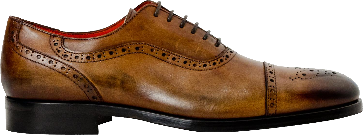 Classic Brown Leather Brogue Shoe