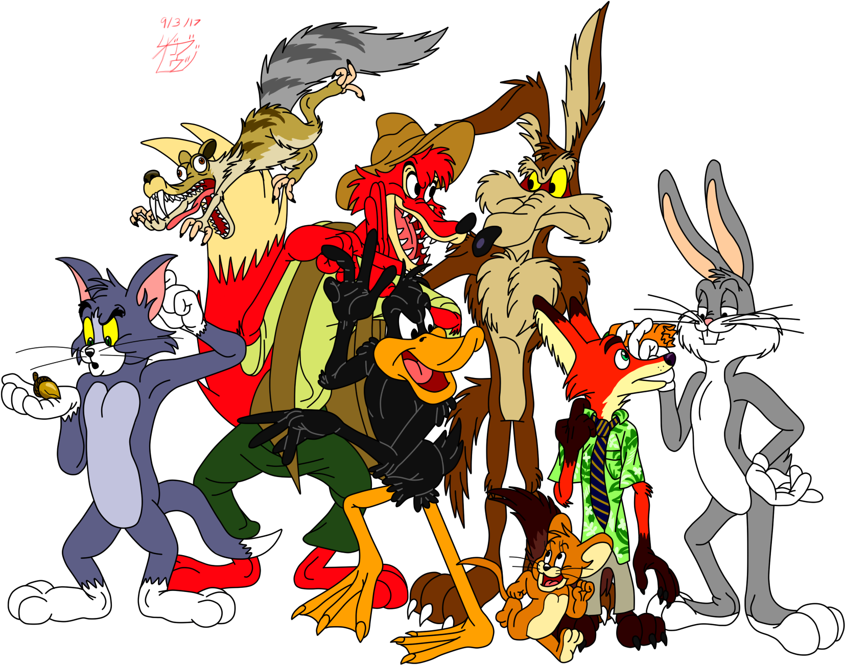 Classic_ Cartoon_ Characters_ Group