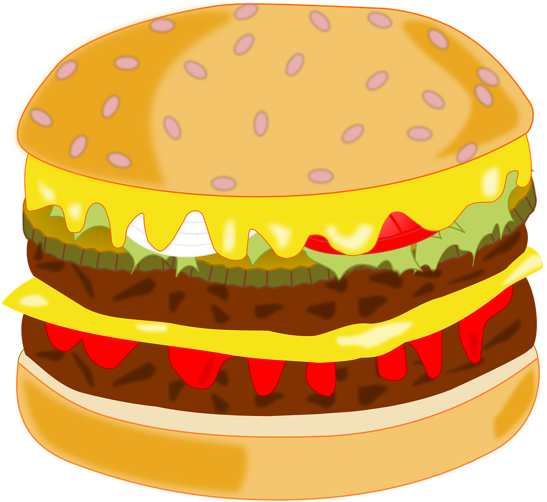 Classic Cheeseburger Illustration