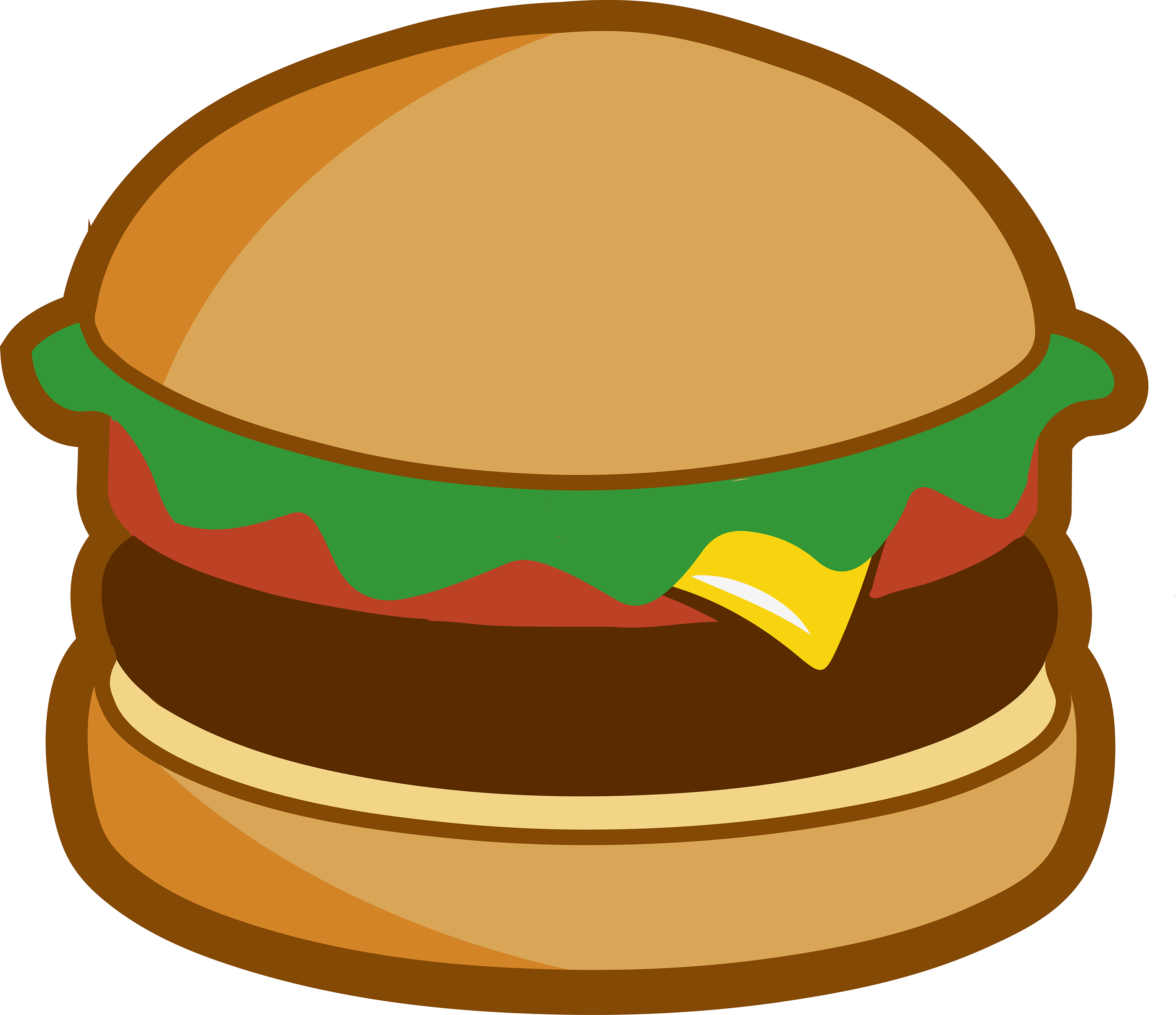 Classic Cheeseburger Illustration