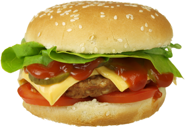 Classic Cheeseburger Transparent Background.png