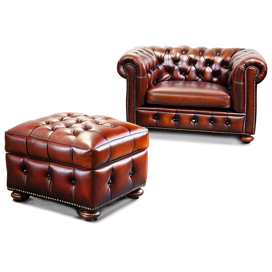 Classic Chesterfield Couch Png 90