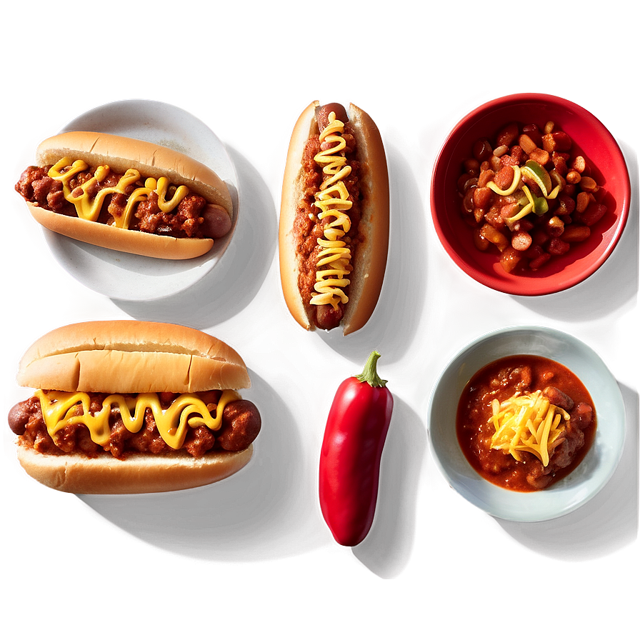 Classic Chili Dog Feast Png 74