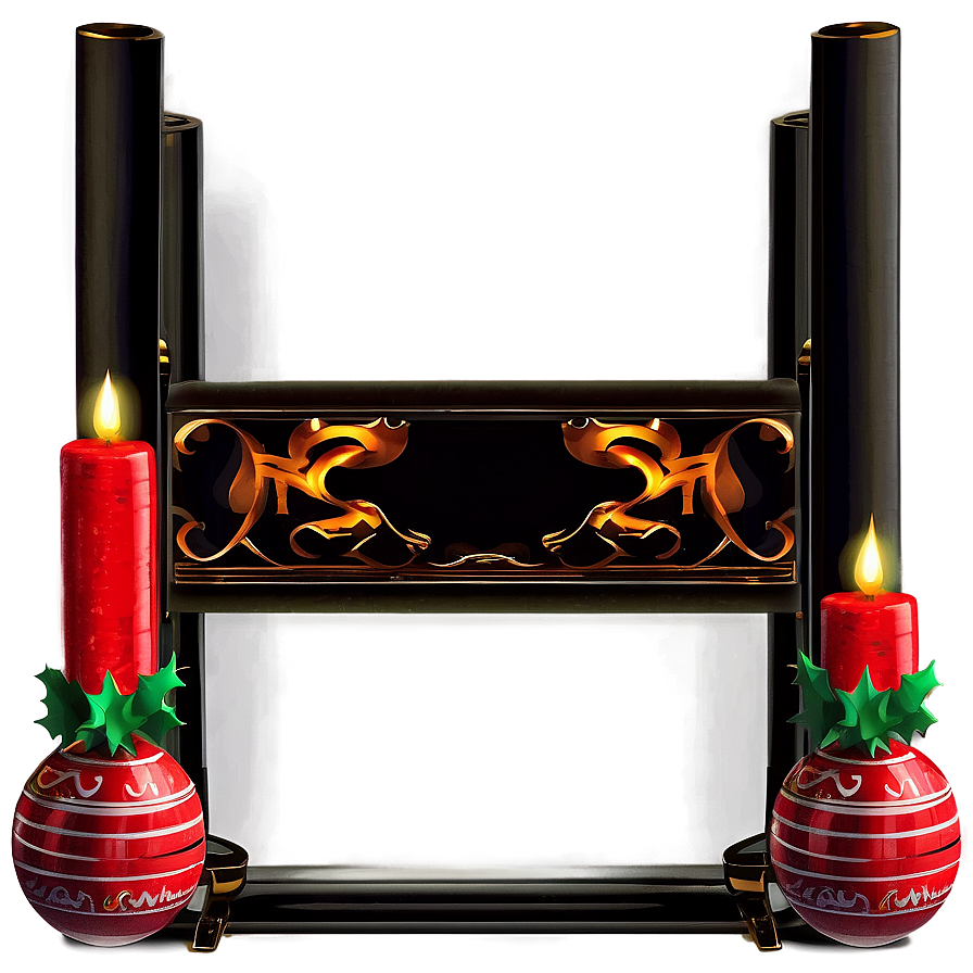 Classic Christmas Fireplace Png Yjq