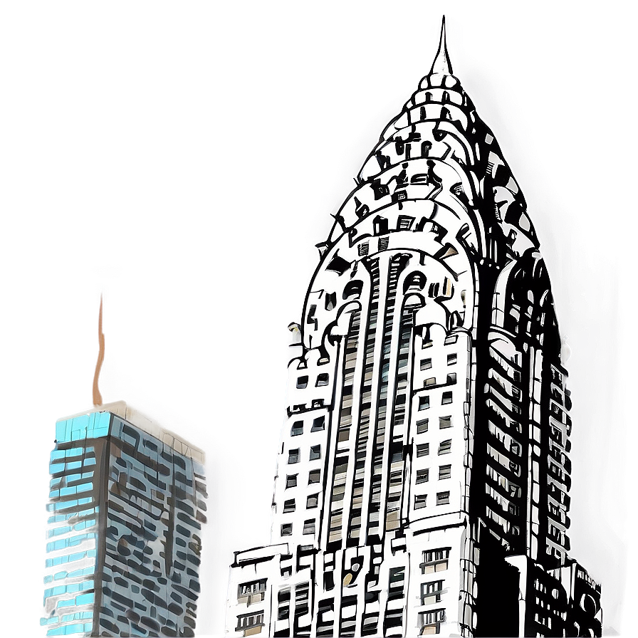 Classic Chrysler Building Profile Png Cso99