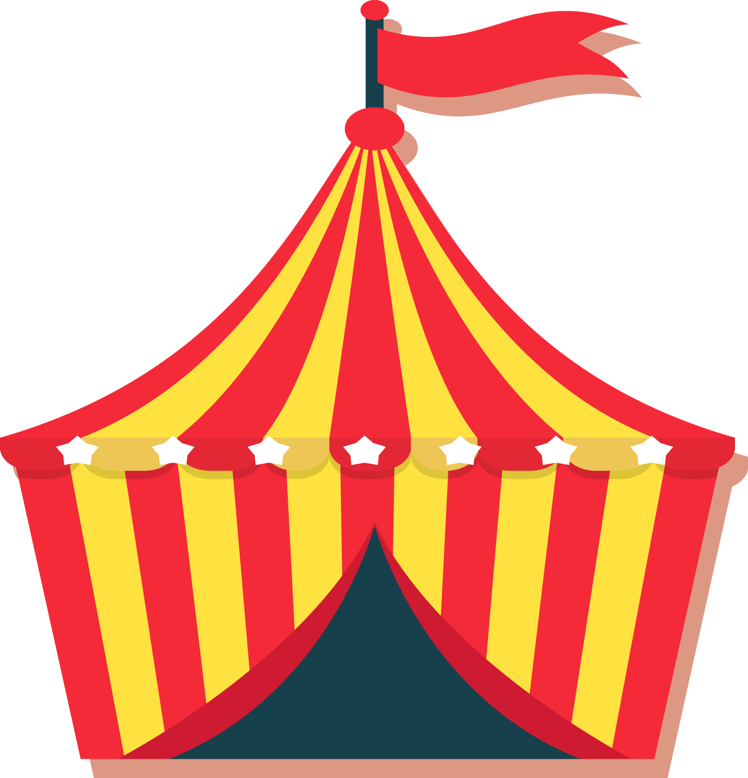 Classic Circus Tent Illustration