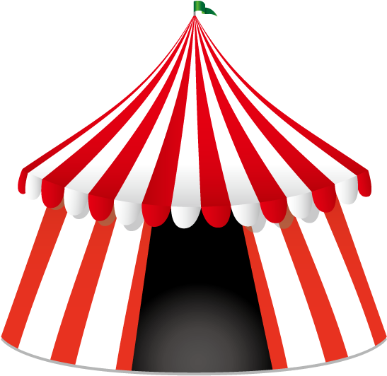 Classic Circus Tent Illustration