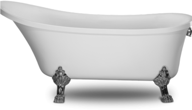 Classic Clawfoot Bathtub Isolated