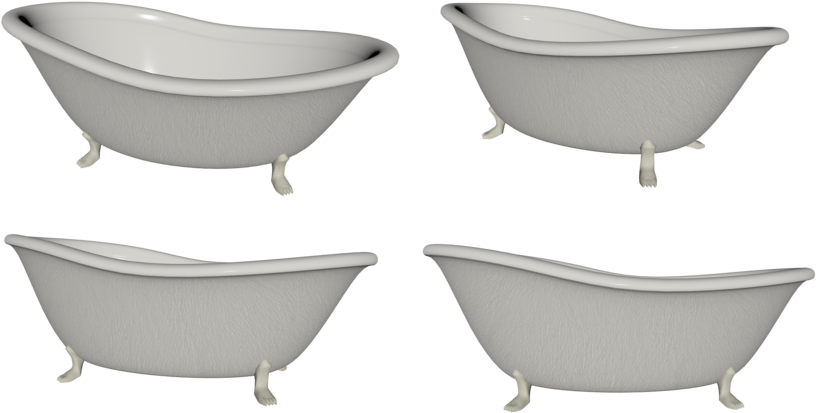 Classic Clawfoot Bathtubs Variety Angles