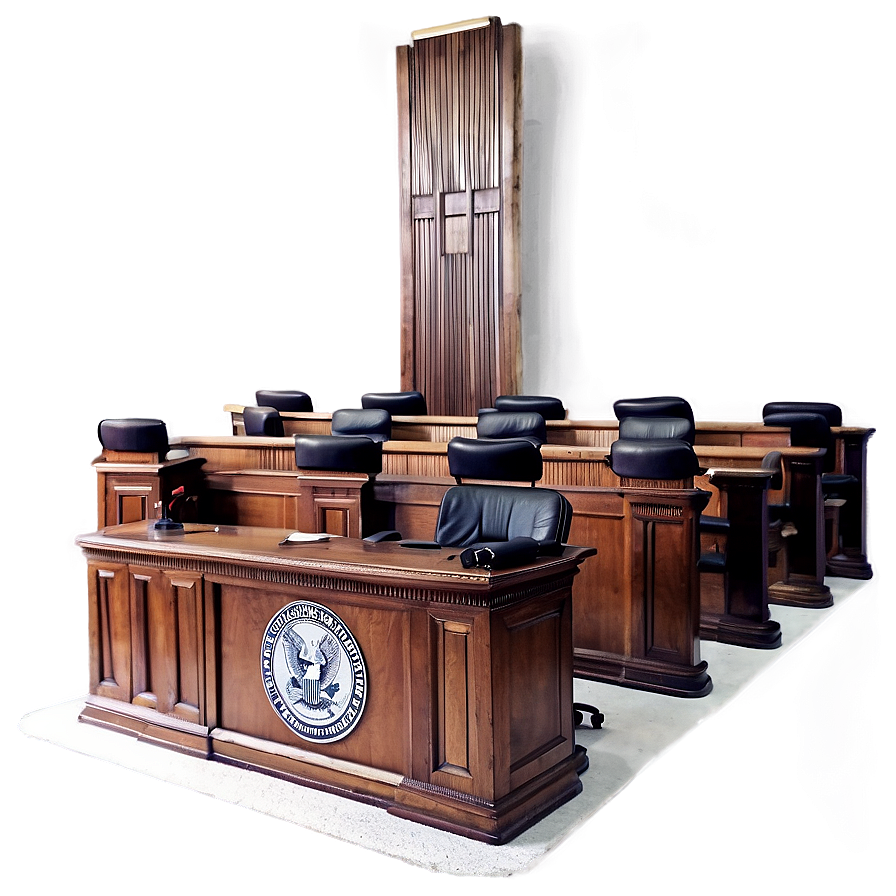 Classic Courtroom Setup Png Jng