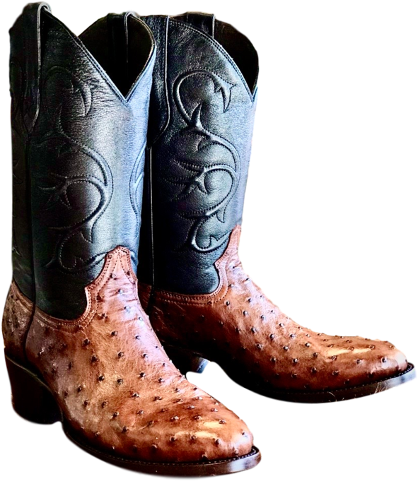 Classic Cowboy Boots Ostrich Leather