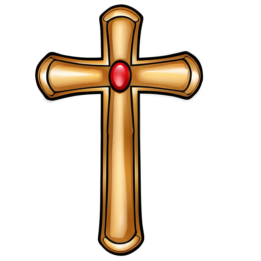 Classic Cross Outline Png Mbx40