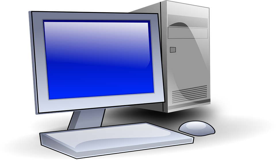 Classic Desktop Computer Vector