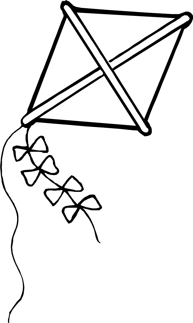 Classic Diamond Kite Illustration