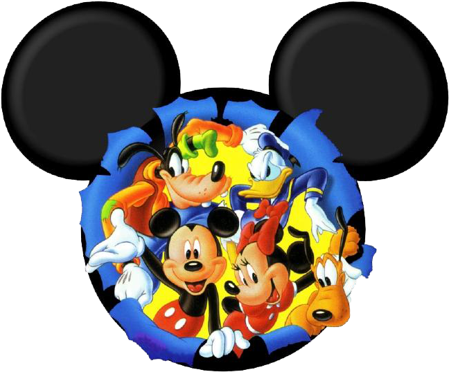 Classic Disney Characters Mickey Ears Logo