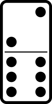 Classic Domino Tile Three Six