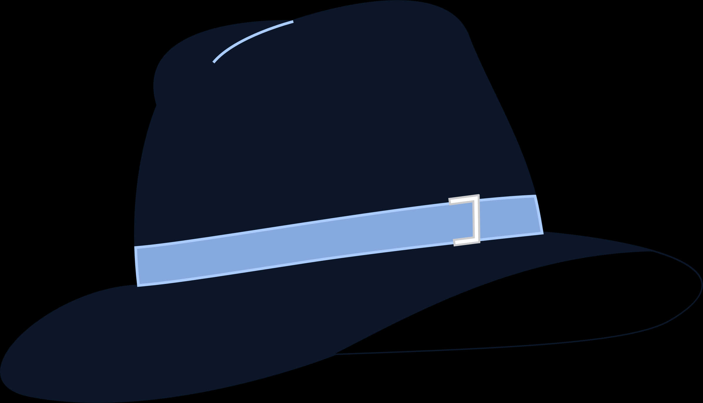 Classic Fedora Hat Illustration