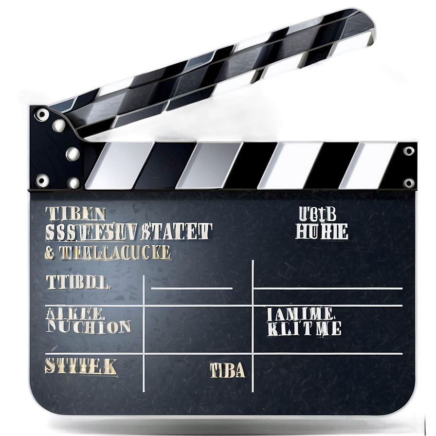 Classic Film Slate Icon Png 06262024