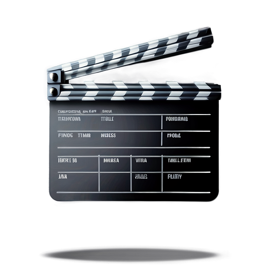 Classic Film Slate Icon Png Pom