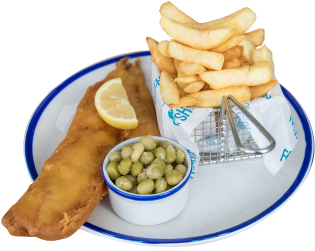 Classic Fishand Chips Plate